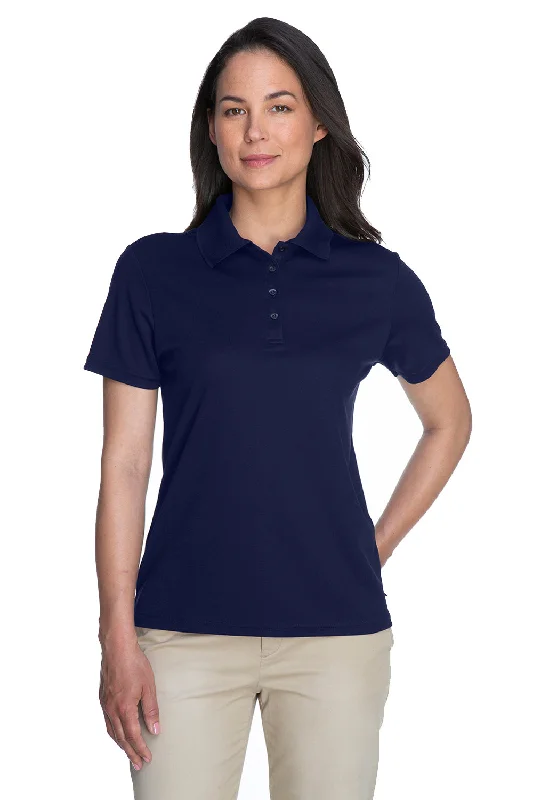 Core 365 Womens Origin Performance Moisture Wicking Short Sleeve Polo Shirt - Classic Navy Blue