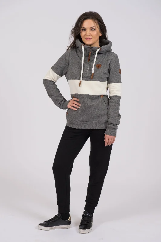 Delia Dark Heather Grey Hoodie