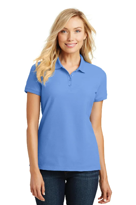 Port Authority Womens Core Classic Short Sleeve Polo Shirt - Carolina Blue