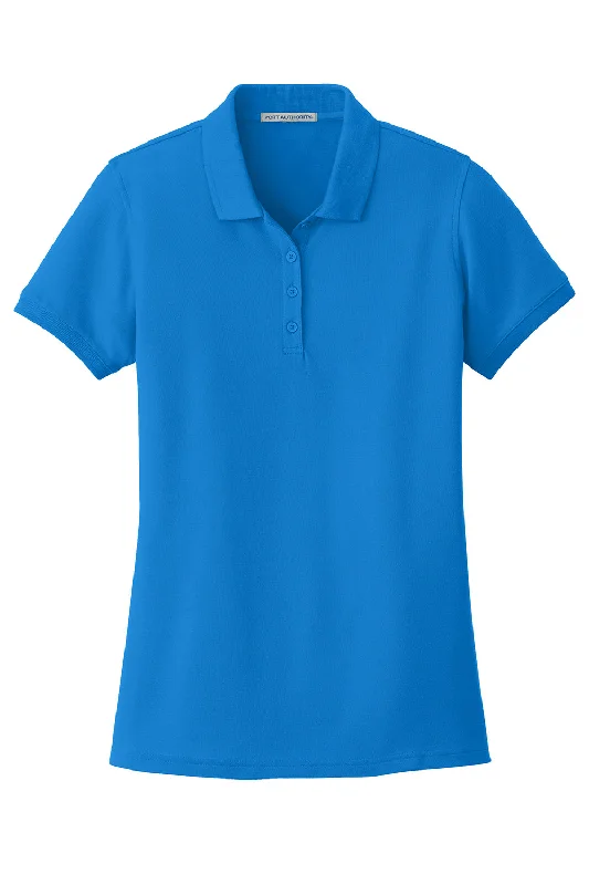 Port Authority Womens Core Classic Short Sleeve Polo Shirt - Coastal Blue