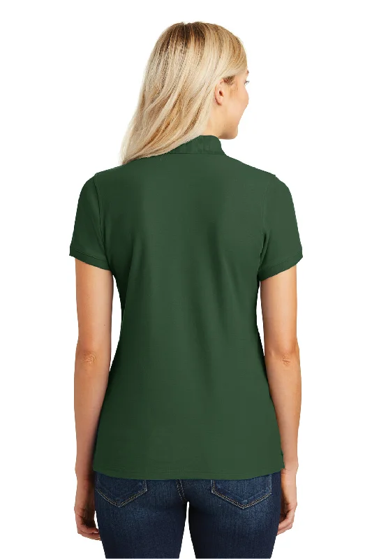 Port Authority Womens Core Classic Short Sleeve Polo Shirt - Deep Forest Green