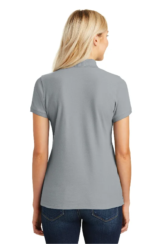 Port Authority Womens Core Classic Short Sleeve Polo Shirt - Gusty Grey