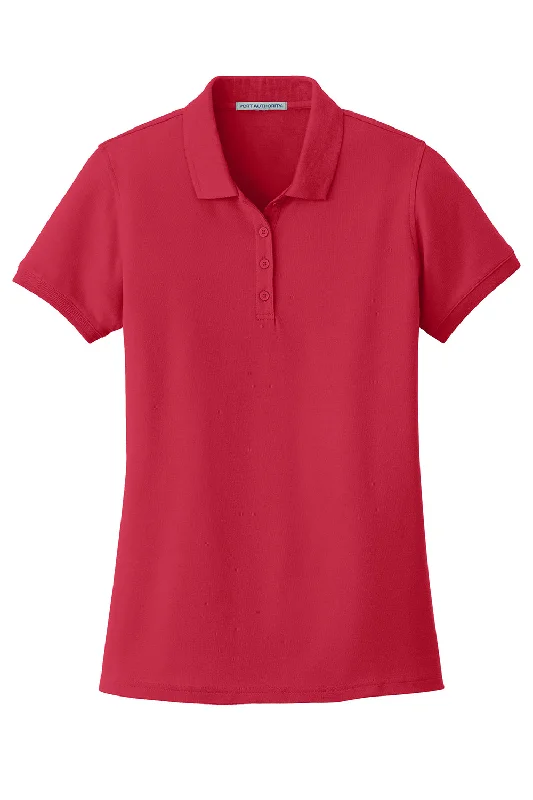 Port Authority Womens Core Classic Short Sleeve Polo Shirt - Rich Red