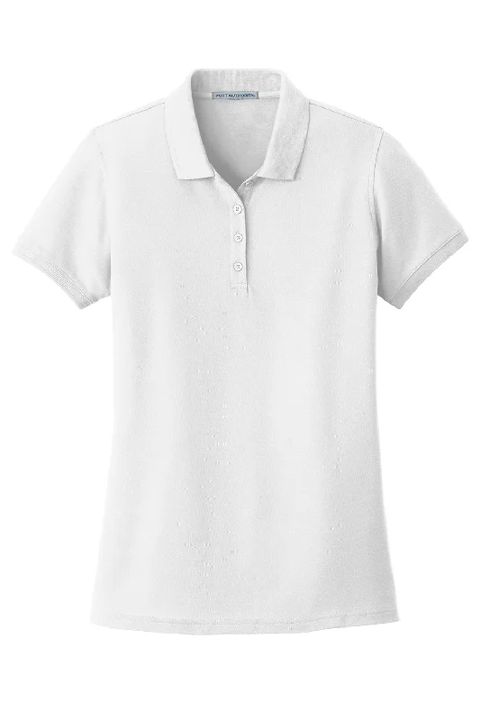 Port Authority Womens Core Classic Short Sleeve Polo Shirt - White