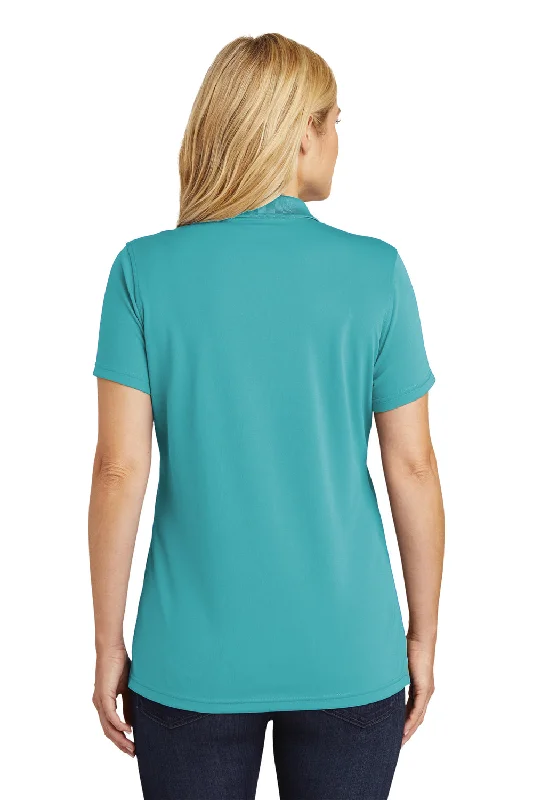 Port Authority Womens Dry Zone Moisture Wicking Short Sleeve Polo Shirt - Aquamarine