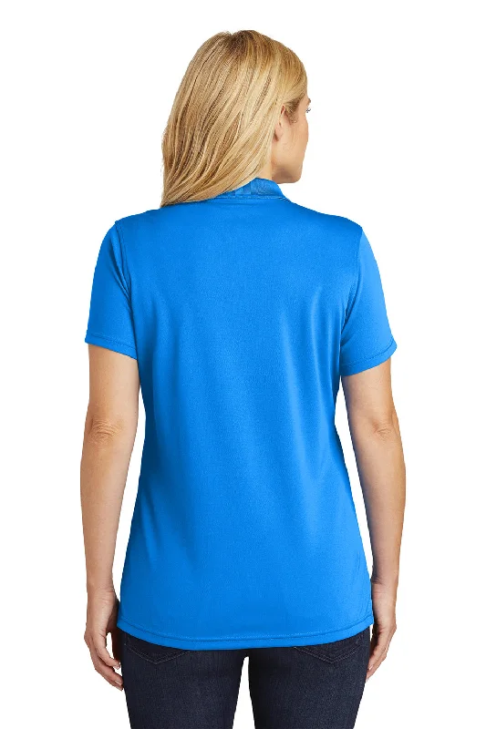 Port Authority Womens Dry Zone Moisture Wicking Short Sleeve Polo Shirt - Coastal Blue