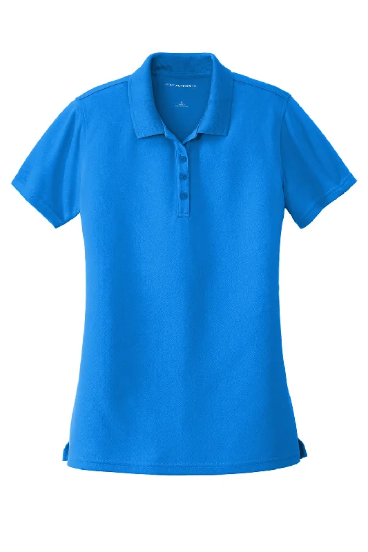 Port Authority Womens Dry Zone Moisture Wicking Short Sleeve Polo Shirt - Coastal Blue