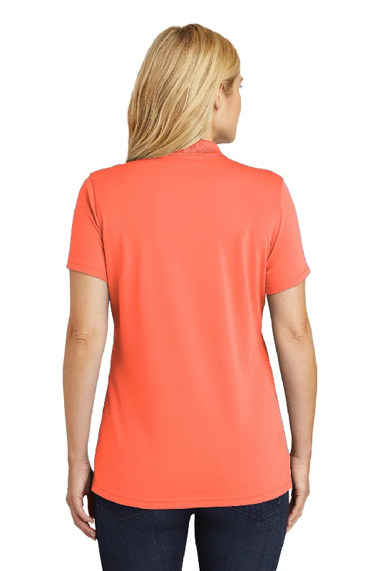 Port Authority Womens Dry Zone Moisture Wicking Short Sleeve Polo Shirt - Coral Splash