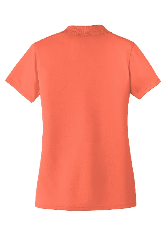 Port Authority Womens Dry Zone Moisture Wicking Short Sleeve Polo Shirt - Coral Splash