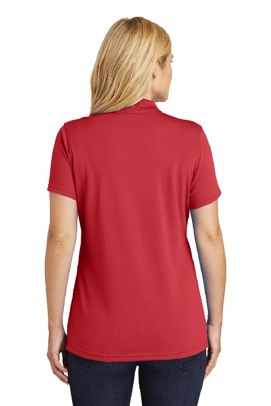 Port Authority Womens Dry Zone Moisture Wicking Short Sleeve Polo Shirt - Rich Red