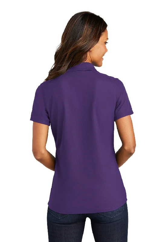 Port Authority Womens EZPerformance Moisture Wicking Short Sleeve Polo Shirt - Majestic Purple