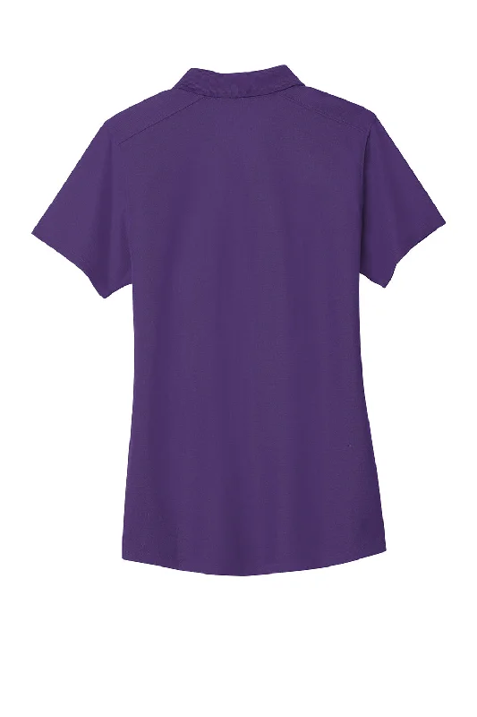 Port Authority Womens EZPerformance Moisture Wicking Short Sleeve Polo Shirt - Majestic Purple