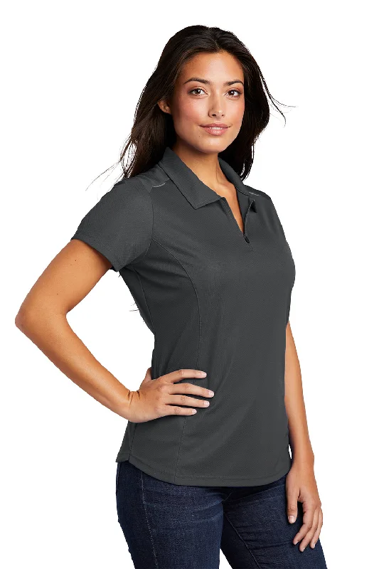 Port Authority Womens Moisture Wicking Short Sleeve Polo Shirt - Battleship Grey