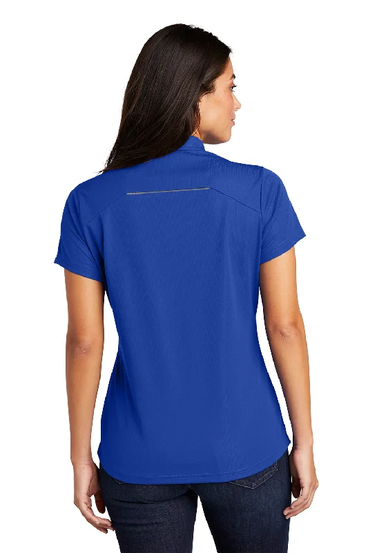 Port Authority Womens Moisture Wicking Short Sleeve Polo Shirt - True Royal Blue