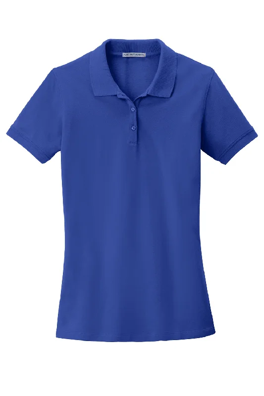 Port Authority Womens Wrinkle Resistant Short Sleeve Polo Shirt - True Royal Blue