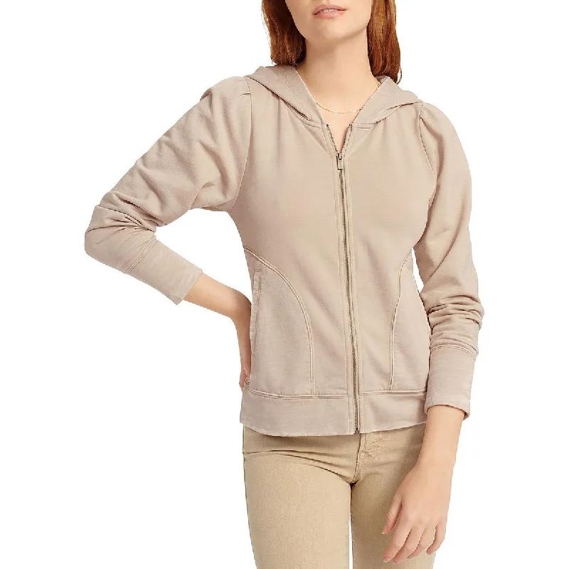 Splendid Womens Josephine Front Zip Comfy Hooded Sweatshirt