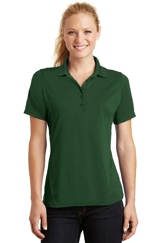 Sport-Tek Womens Dry Zone Moisture Wicking Short Sleeve Polo Shirt - Forest Green