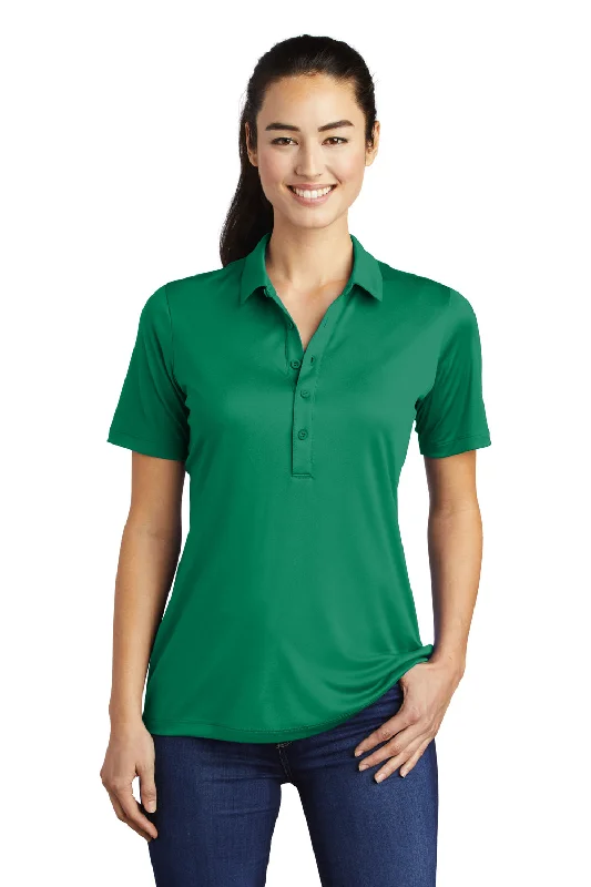 Sport-Tek Womens Moisture Wicking Short Sleeve Polo Shirt - Kelly Green