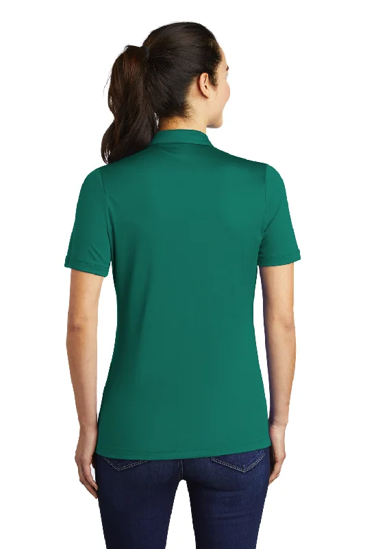 Sport-Tek Womens Moisture Wicking Short Sleeve Polo Shirt - Marine Green