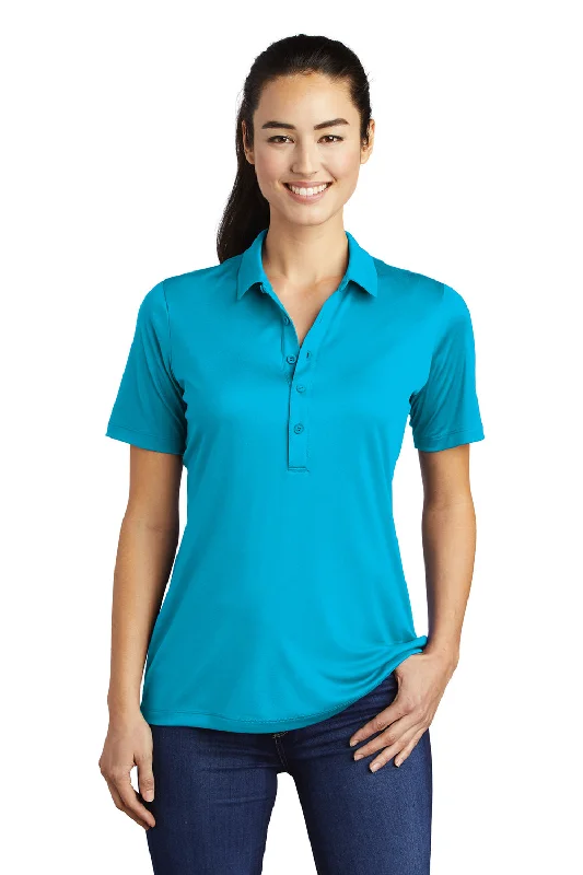 Sport-Tek Womens Moisture Wicking Short Sleeve Polo Shirt - Sapphire Blue