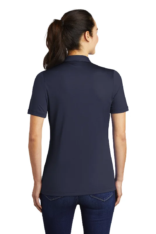 Sport-Tek Womens Moisture Wicking Short Sleeve Polo Shirt - True Navy Blue