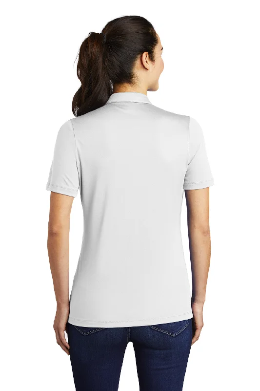 Sport-Tek Womens Moisture Wicking Short Sleeve Polo Shirt - White