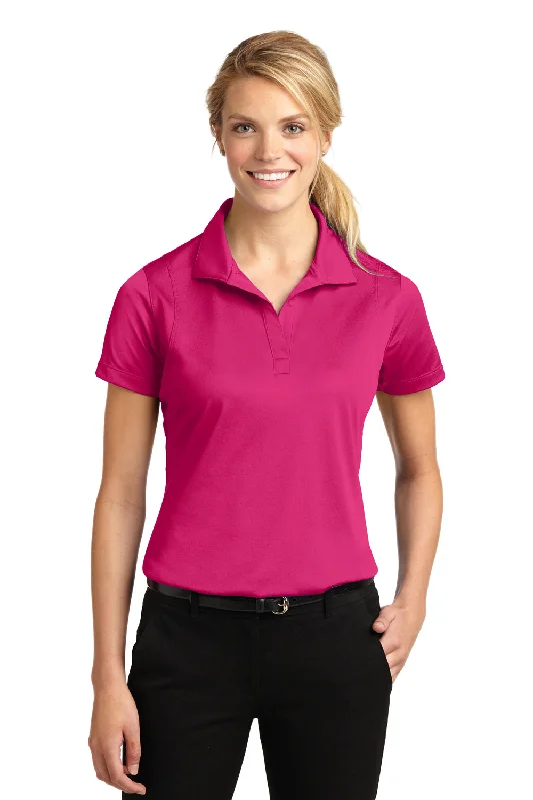 Sport-Tek Womens Sport-Wick Moisture Wicking Short Sleeve Polo Shirt - Raspberry Pink