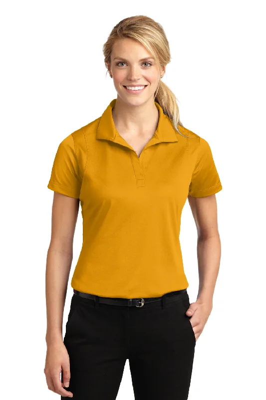 Sport-Tek Womens Sport-Wick Moisture Wicking Short Sleeve Polo Shirt - Gold