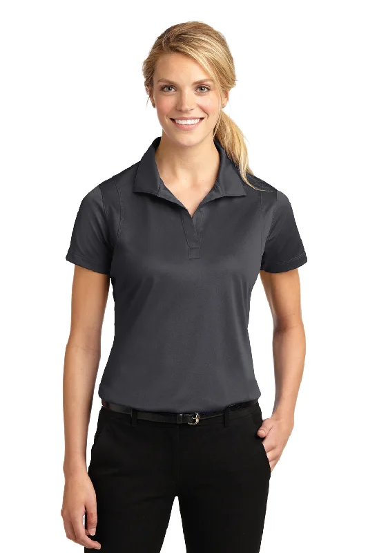 Sport-Tek Womens Sport-Wick Moisture Wicking Short Sleeve Polo Shirt - Iron Grey