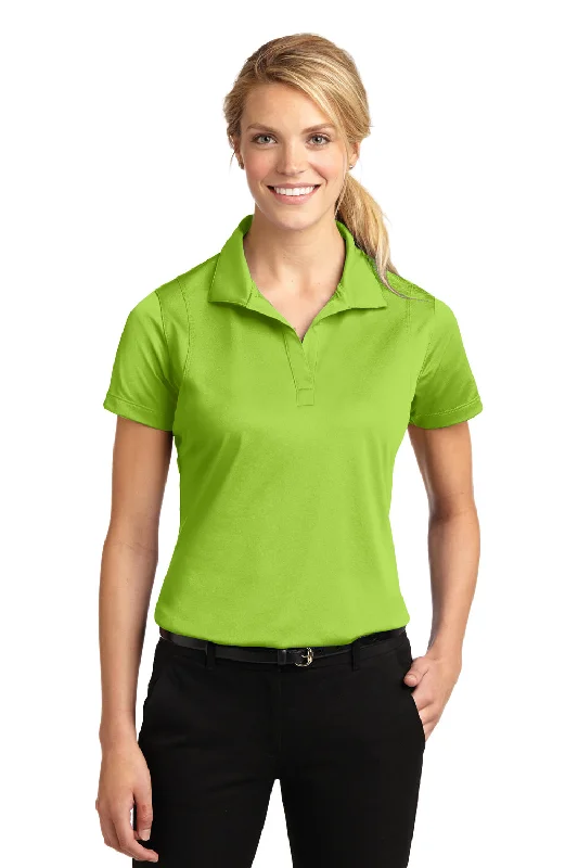 Sport-Tek Womens Sport-Wick Moisture Wicking Short Sleeve Polo Shirt - Lime Shock Green