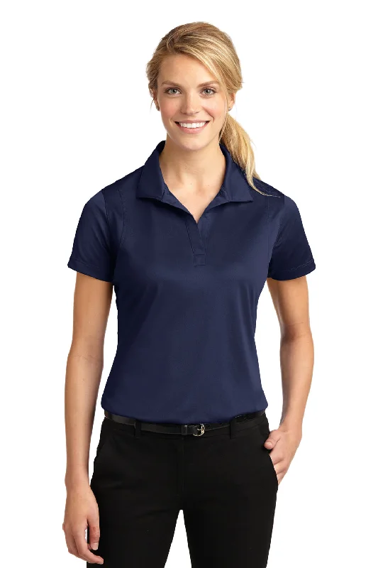 Sport-Tek Womens Sport-Wick Moisture Wicking Short Sleeve Polo Shirt - True Navy Blue