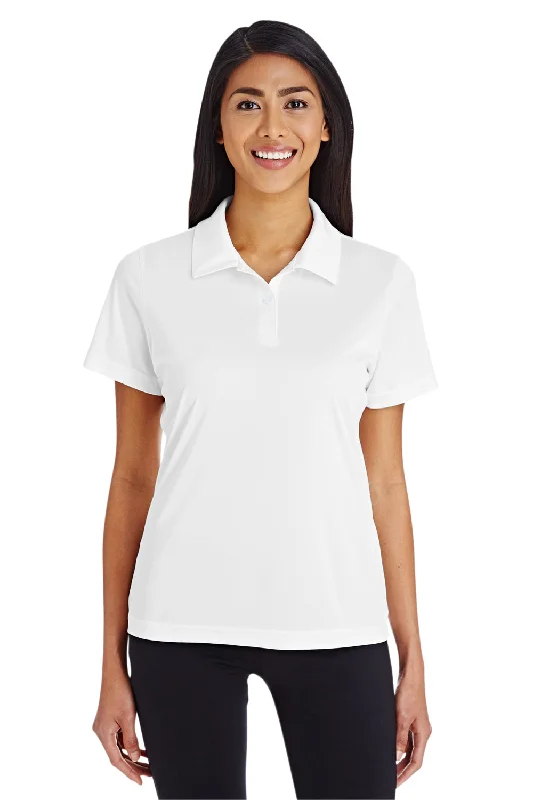 Team 365 Womens Zone Performance Moisture Wicking Short Sleeve Polo Shirt - White