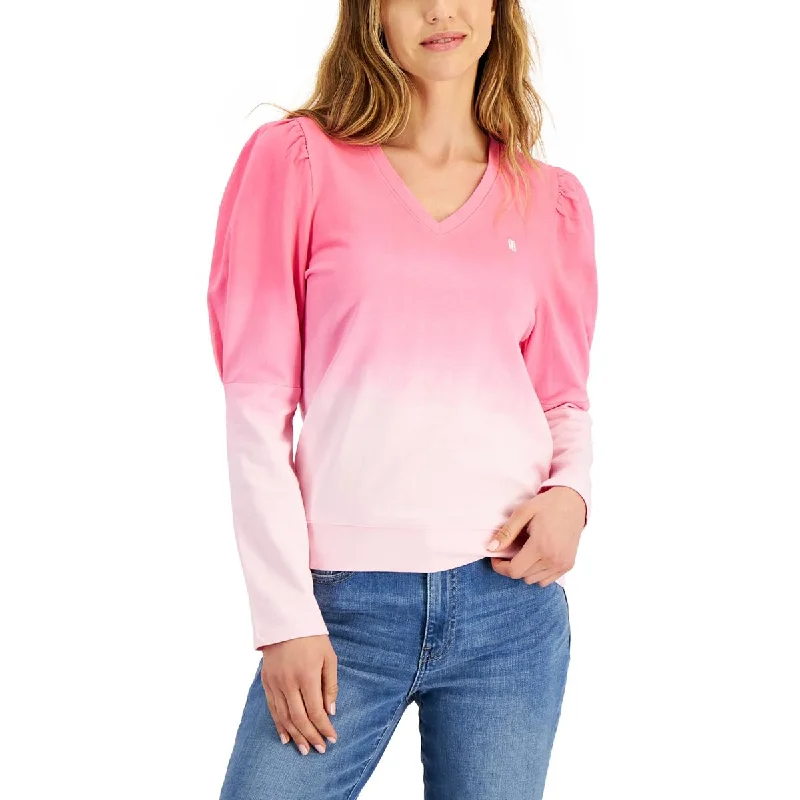 Tommy Hilfiger Womens Cotton Ombre Sweatshirt