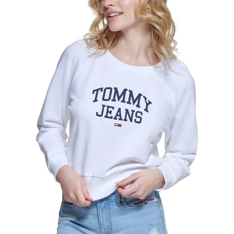 Tommy Jeans Womens Logo Cropped Sweatshirt