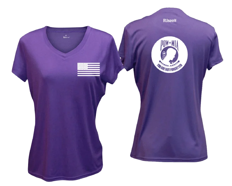 Women's Reflective Short Sleeve Shirt - POWMIA